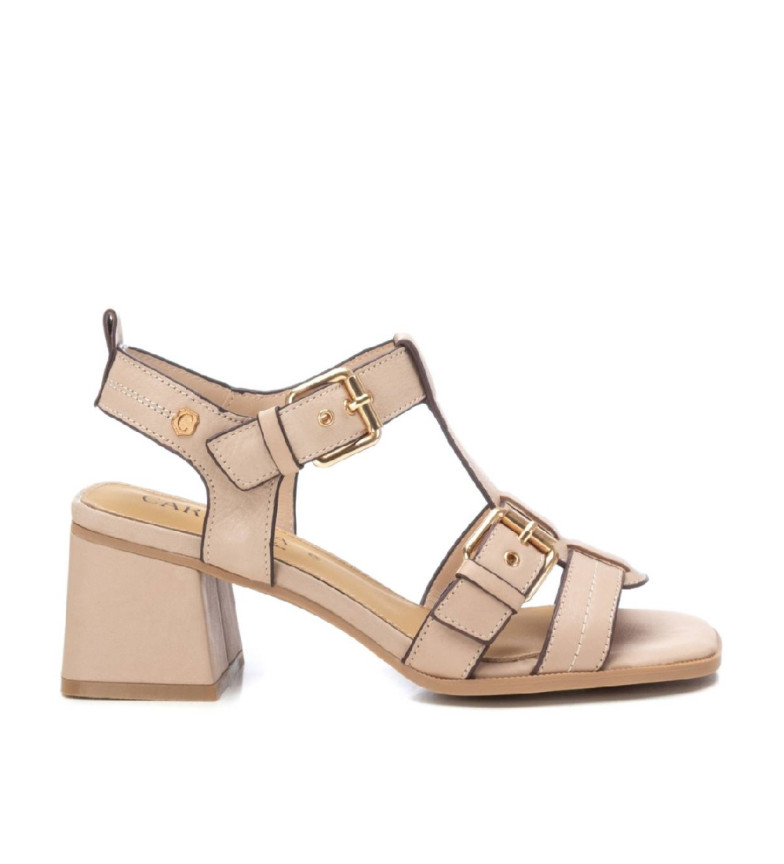 Carmela Sandalias de Piel 161629 beige