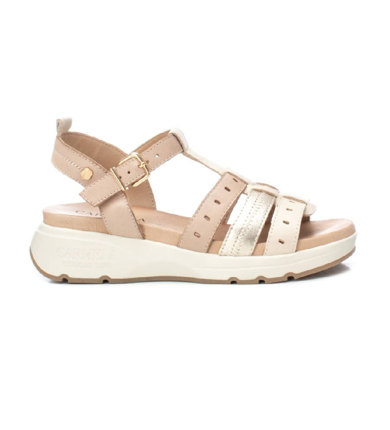 Carmela Sandalias de piel 161642 beige