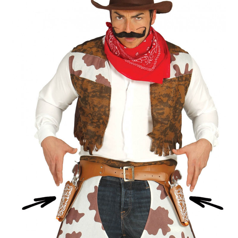 Cartuchera cowboy doble con pistolas-2019-2E1-18441