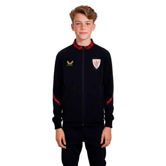 Chaqueta Castore AC Bilbao Pre-Match 2024-2025 Niño Caviar-Tomato