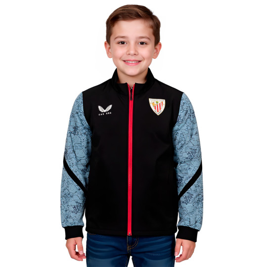 Chaqueta Castore Athletic Club Bilbao Pre-Match 2025-2026 Niño Caviar-Spring Lake-Baratone Blue
