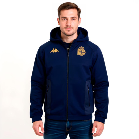 Chaqueta Kappa Deportivo La Coruña Fanswear 2025-2026 Blue Marine