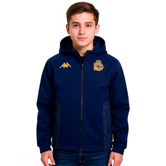 Chaqueta Kappa Deportivo La Coruña Fanswear 2025-2026 Niño Blue Marine