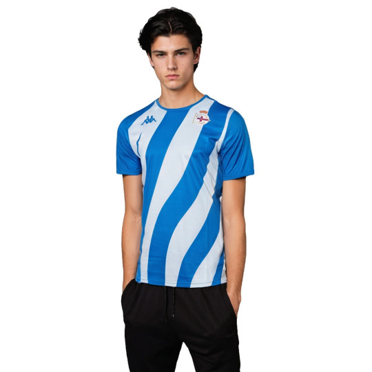 Camiseta Kappa Deportivo La Coruña Pre-Match 2024-2025 Blue-White