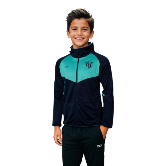 Chaqueta Soka Sociedad Deportiva Huesca Fanswear 2024-2025 Niño Storm Blue-Turquoise