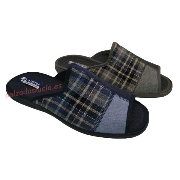 Chinela combinada con cuadros Andinas