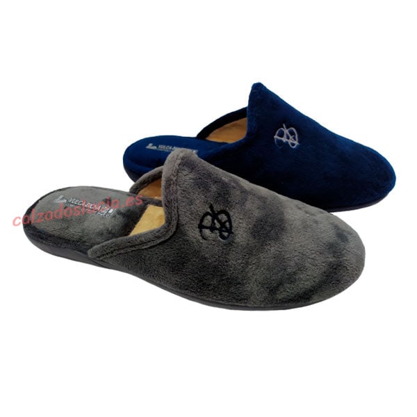 Zapatilla destalonada terciopelo liso Vulca-Bicha