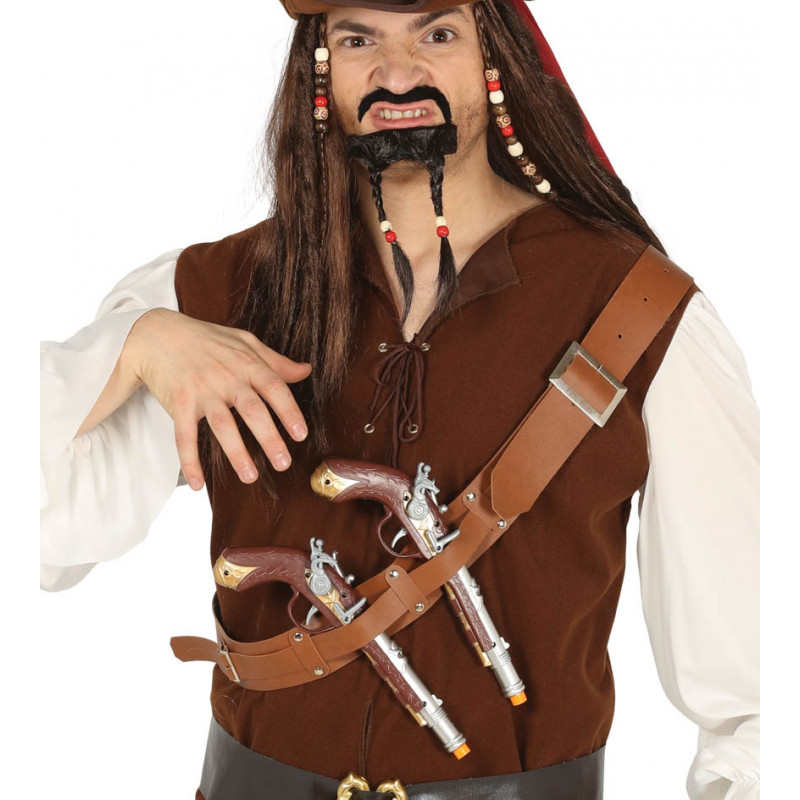 Cinturón pirata con 2 pistolas-2019-2E2-17282