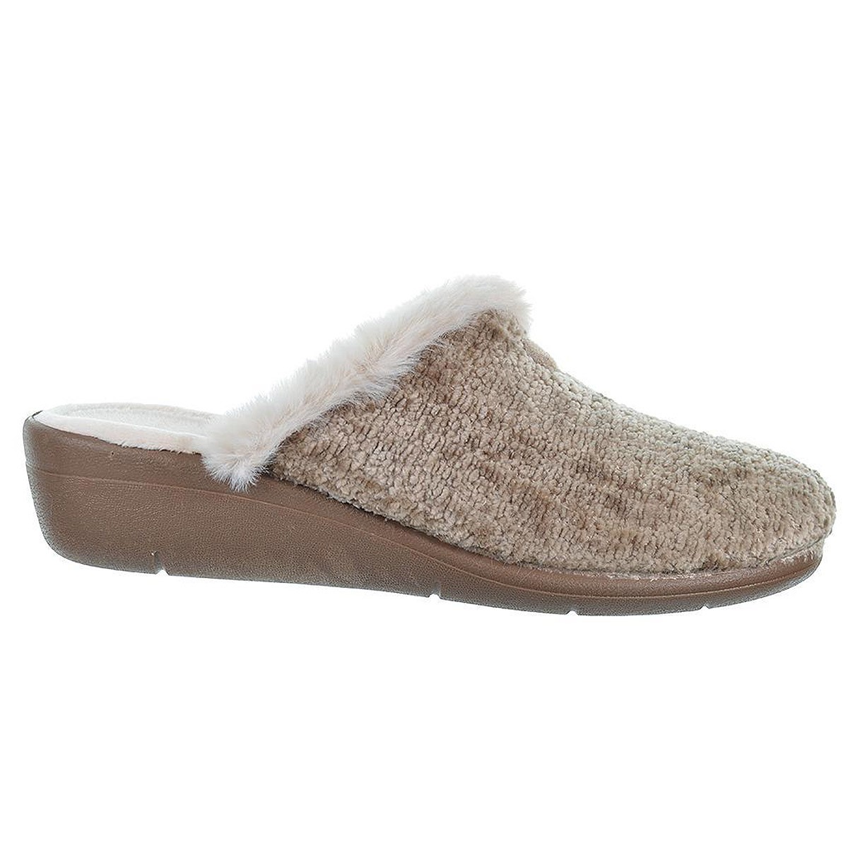 CM Confort Zapatilla Casa Acolchada Textil Borreguillo Mujer
