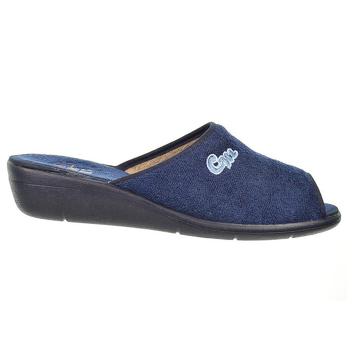 10221 Cmconfort Zapatilla Casa Textil Confort Cuña Mujer