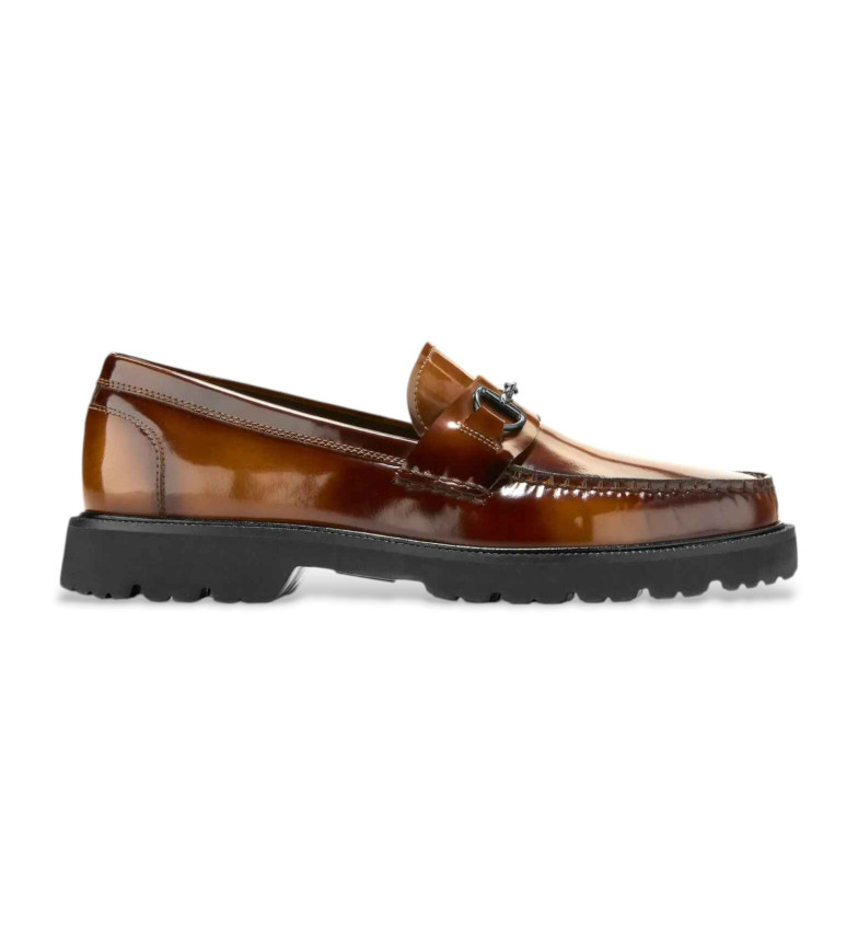 Cole Haan Mocasines de piel American Classics Bit Loafer marrón