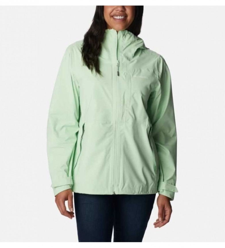 Columbia Chaqueta shell impermeable Ampli-Dry verde