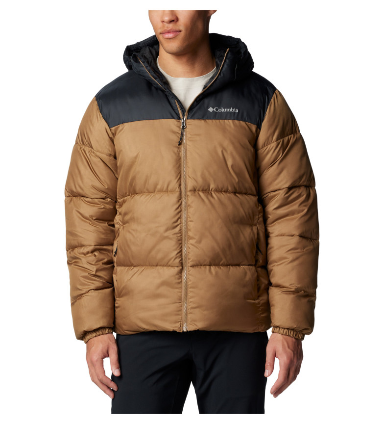 Columbia Chaqueta acolchada con capucha Puffect II marrón