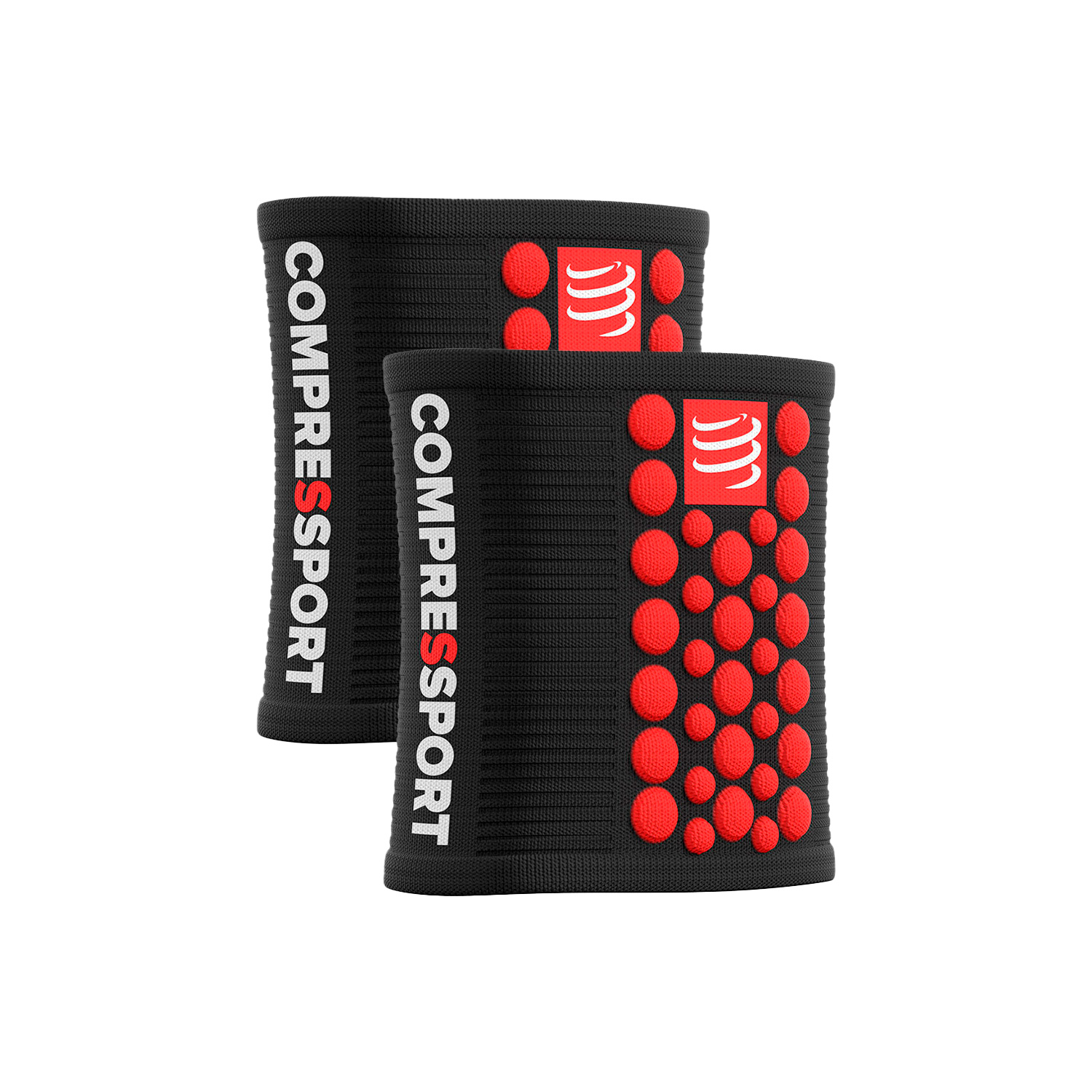 Compressport 3D Dots Muñequeras Black/Red
