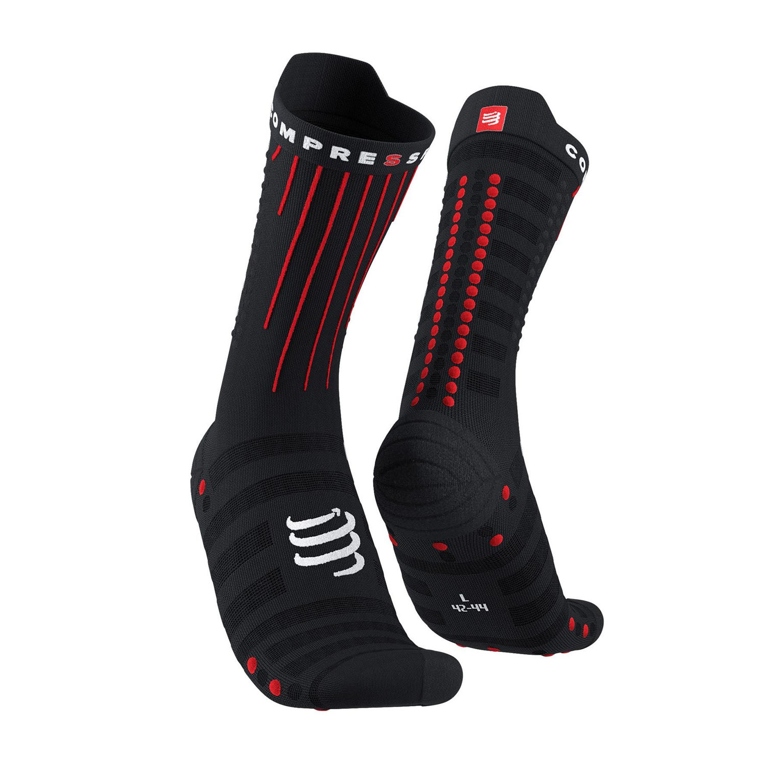 Compressport Aero Calcetines Black/Red