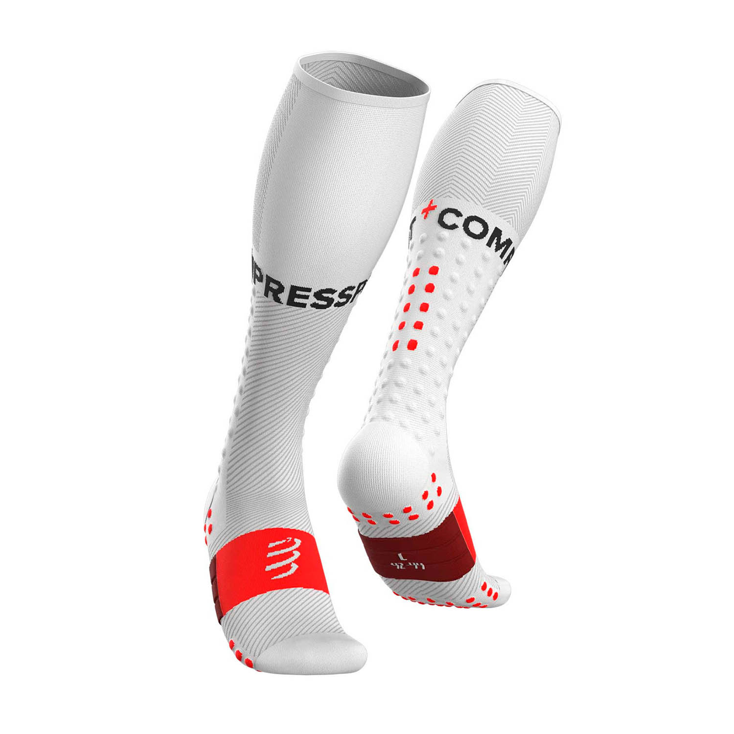 Compressport Full Run Calcetines White