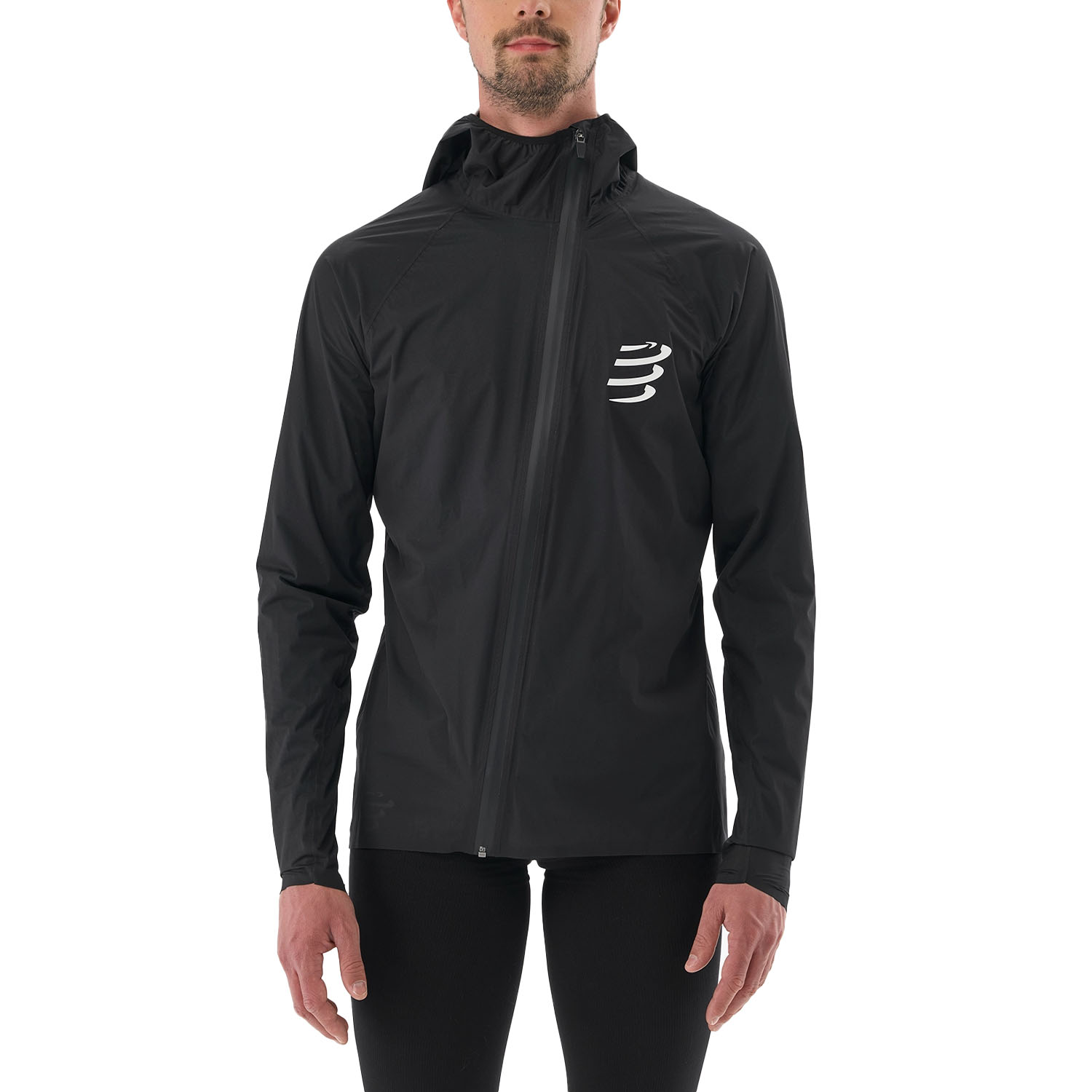 Compressport Hurricane 10k/10k Chaqueta Black