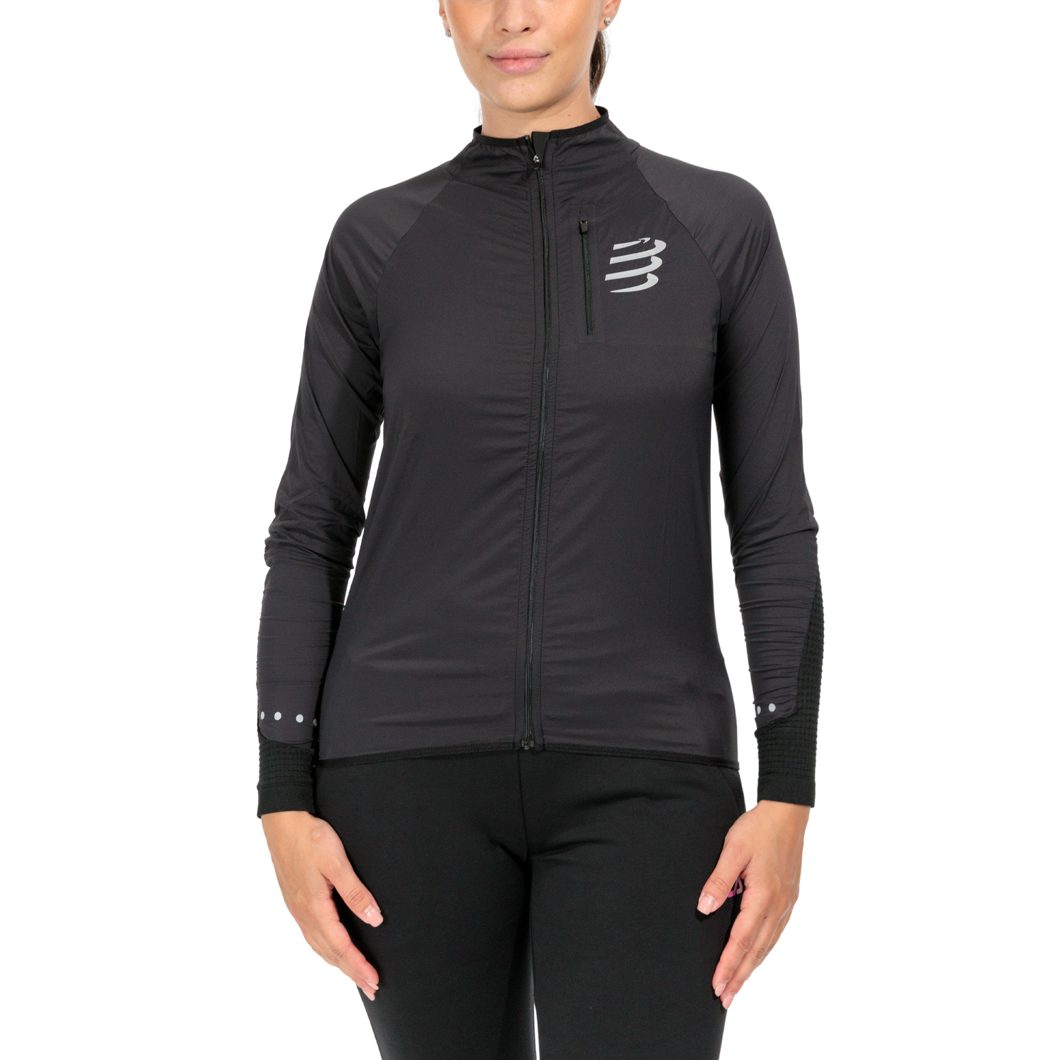 Compressport Hurricane Windproof Chaqueta Black