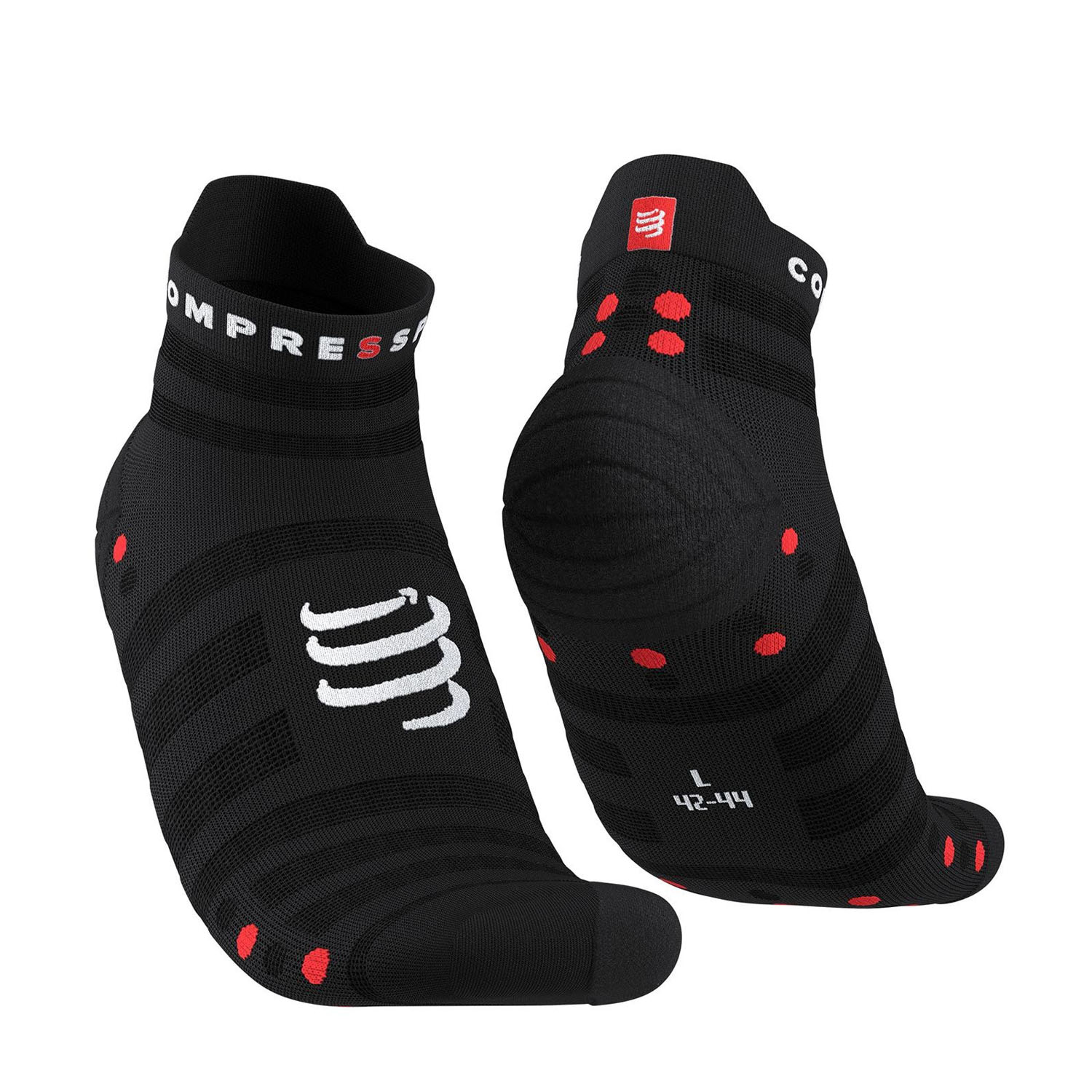Compressport Pro Racing V4.0 Ultralight Logo Calcetines Black/Red