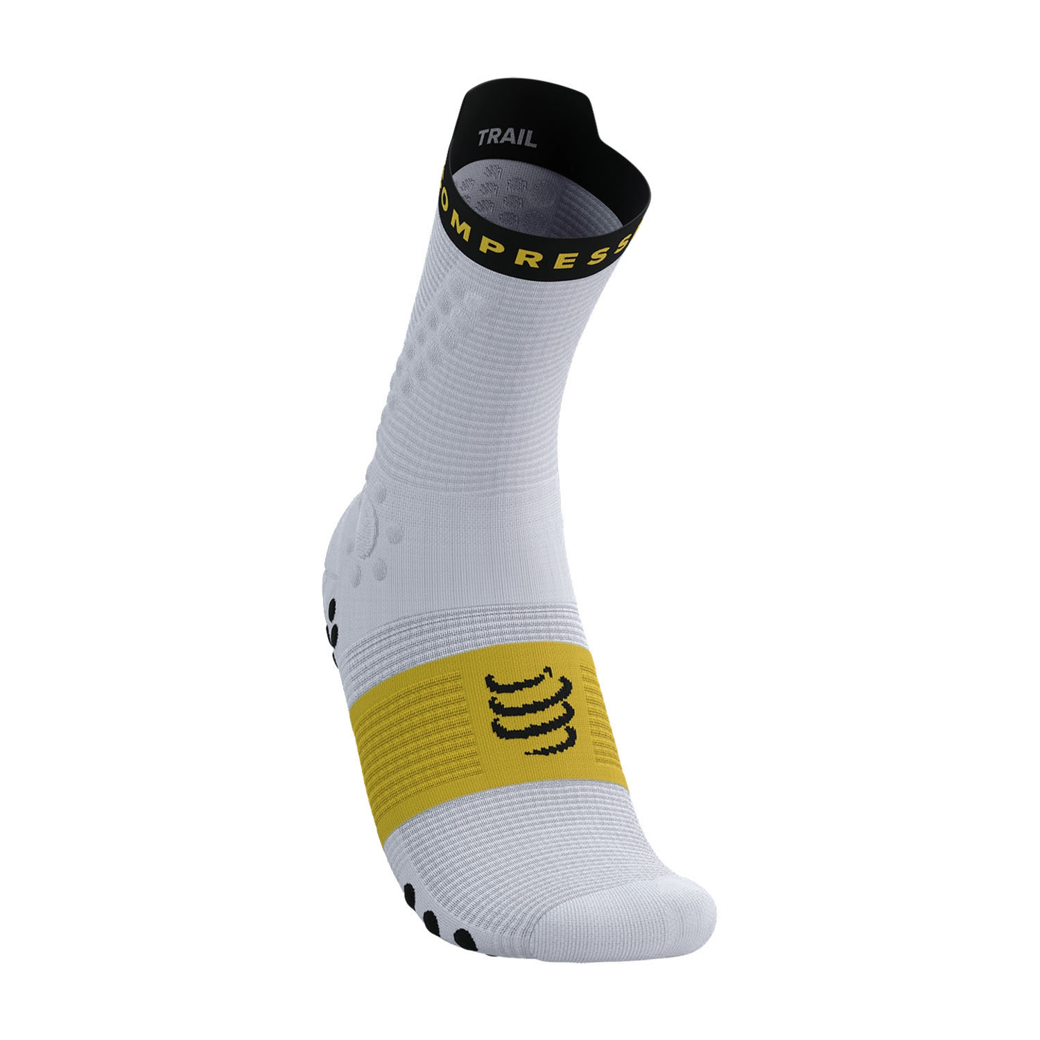 Compressport Pro Racing V4.0 Trail Calcetines Grey Dawn/Ceylon Yellow