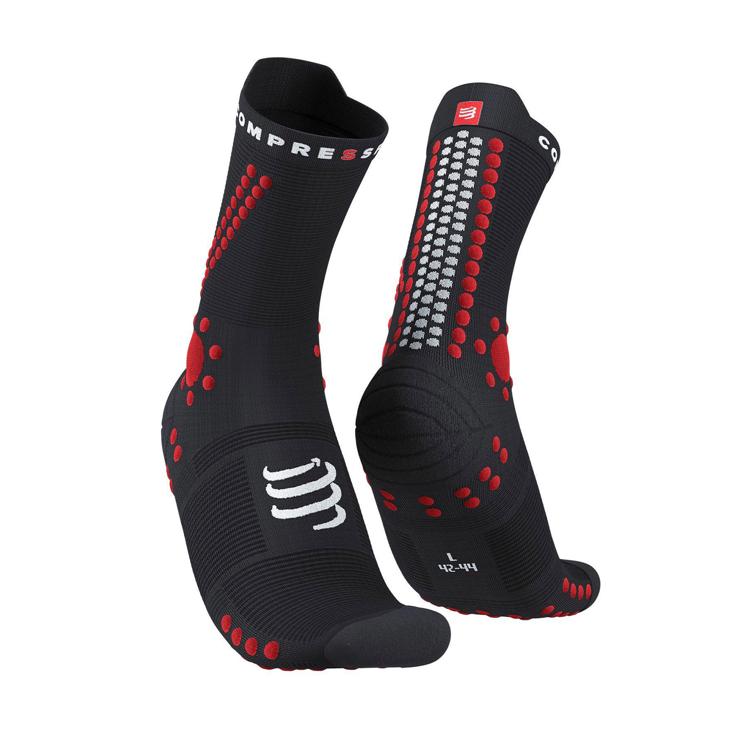 Compressport Pro Racing V4.0 Trail Calcetines Black/Red