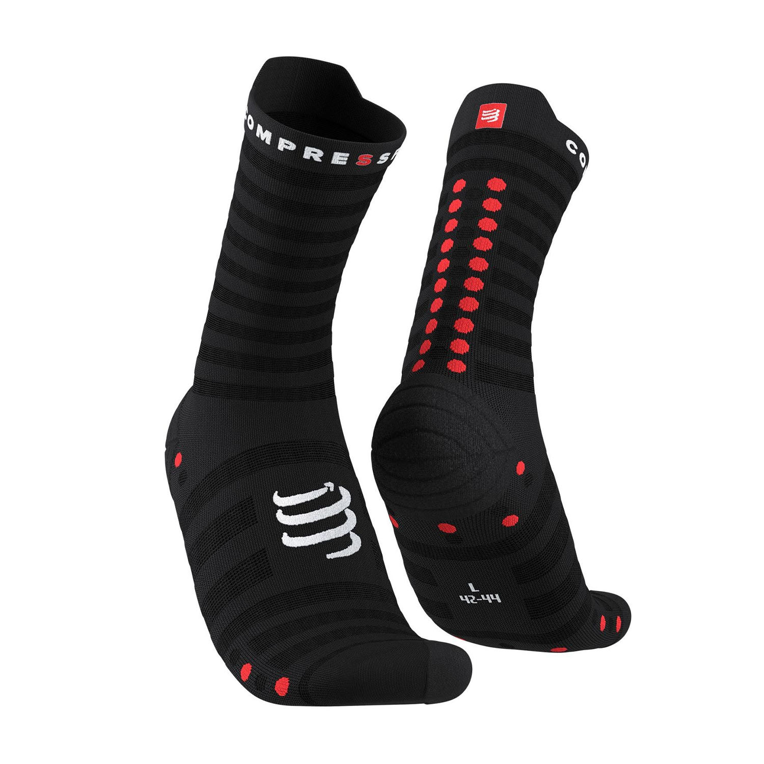 Compressport Pro Racing V4.0 Ultralight Calcetines Black/Red