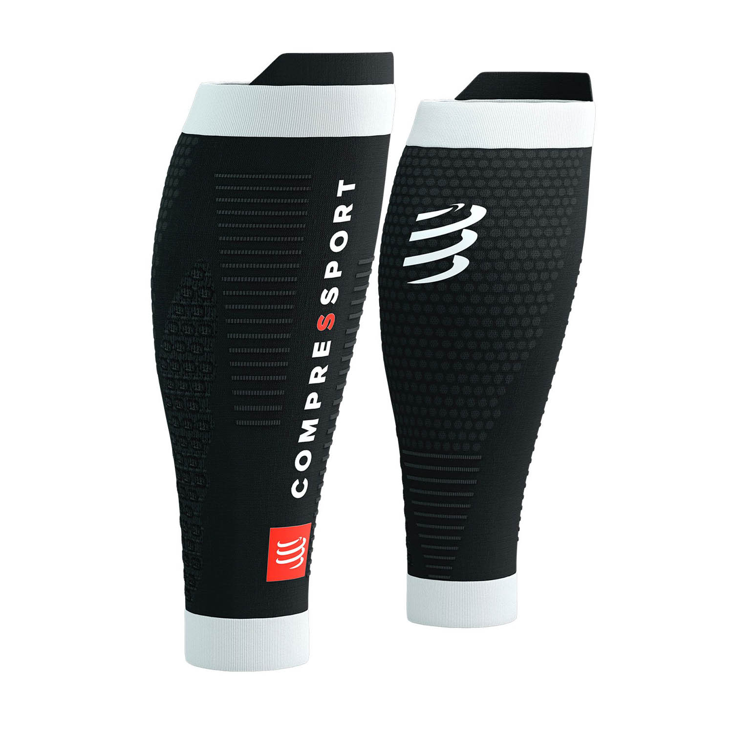 Compressport R2 3.0 Pantorrilleras de Compresión Black/White