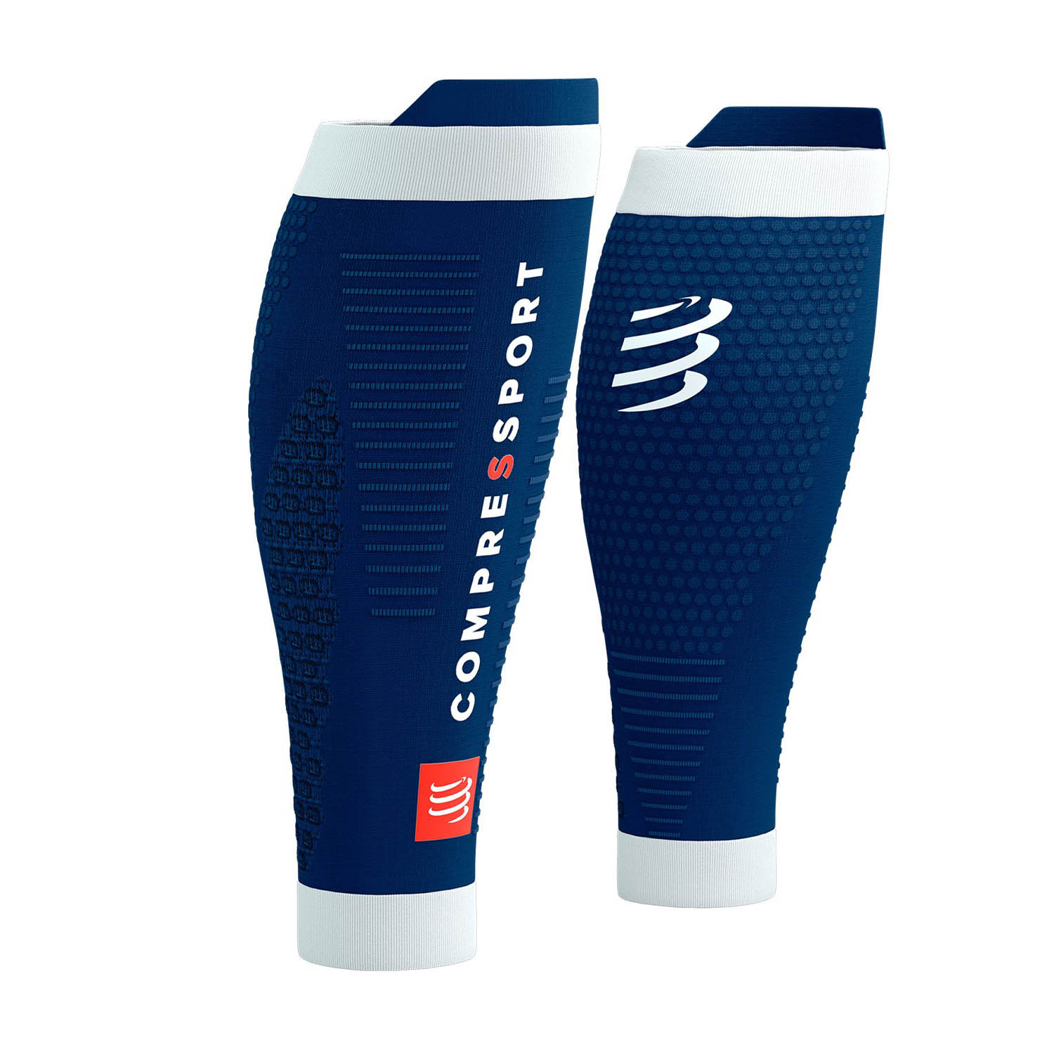 Compressport R2 3.0 Pantorrilleras de Compresión Estate Blue/White