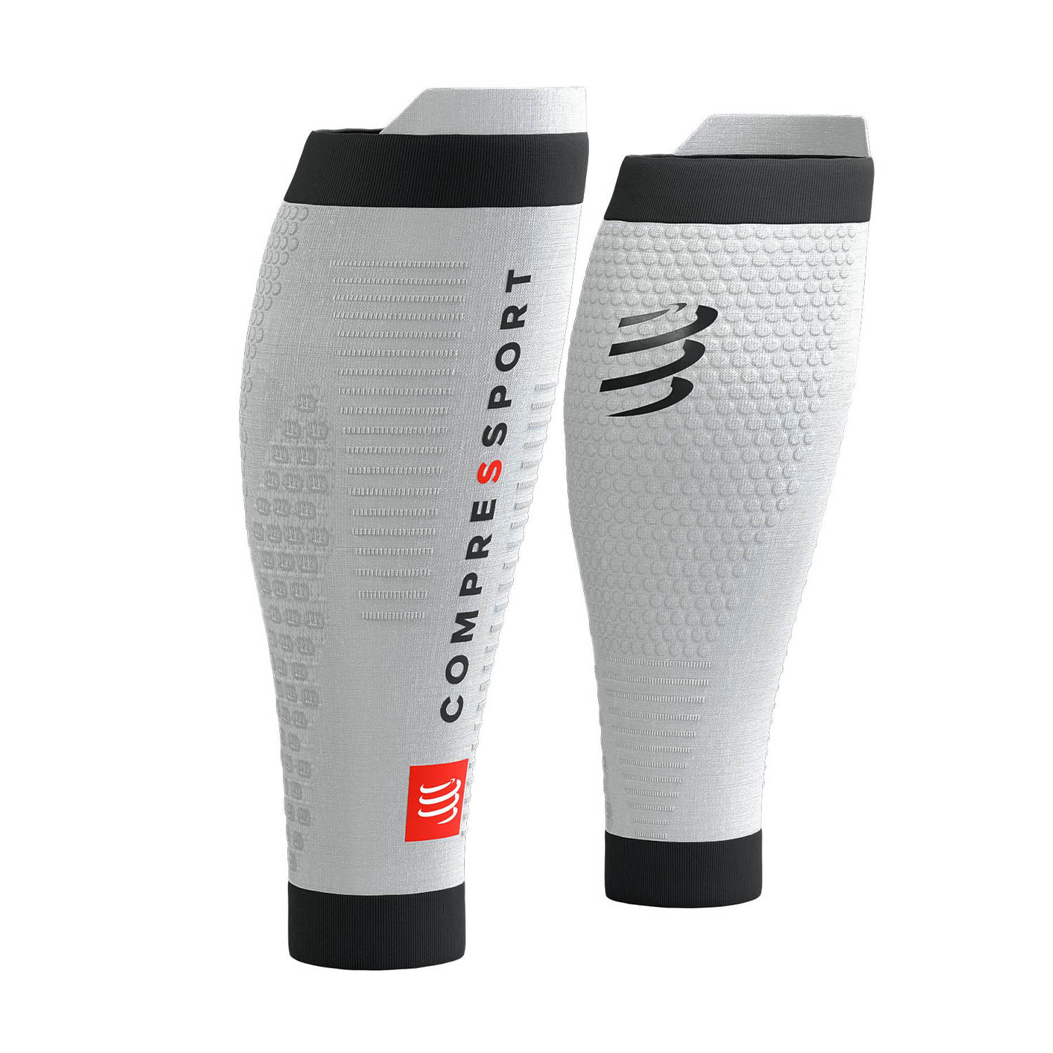 Compressport R2 3.0 Pantorrilleras de Compresión Grey Melange/Black