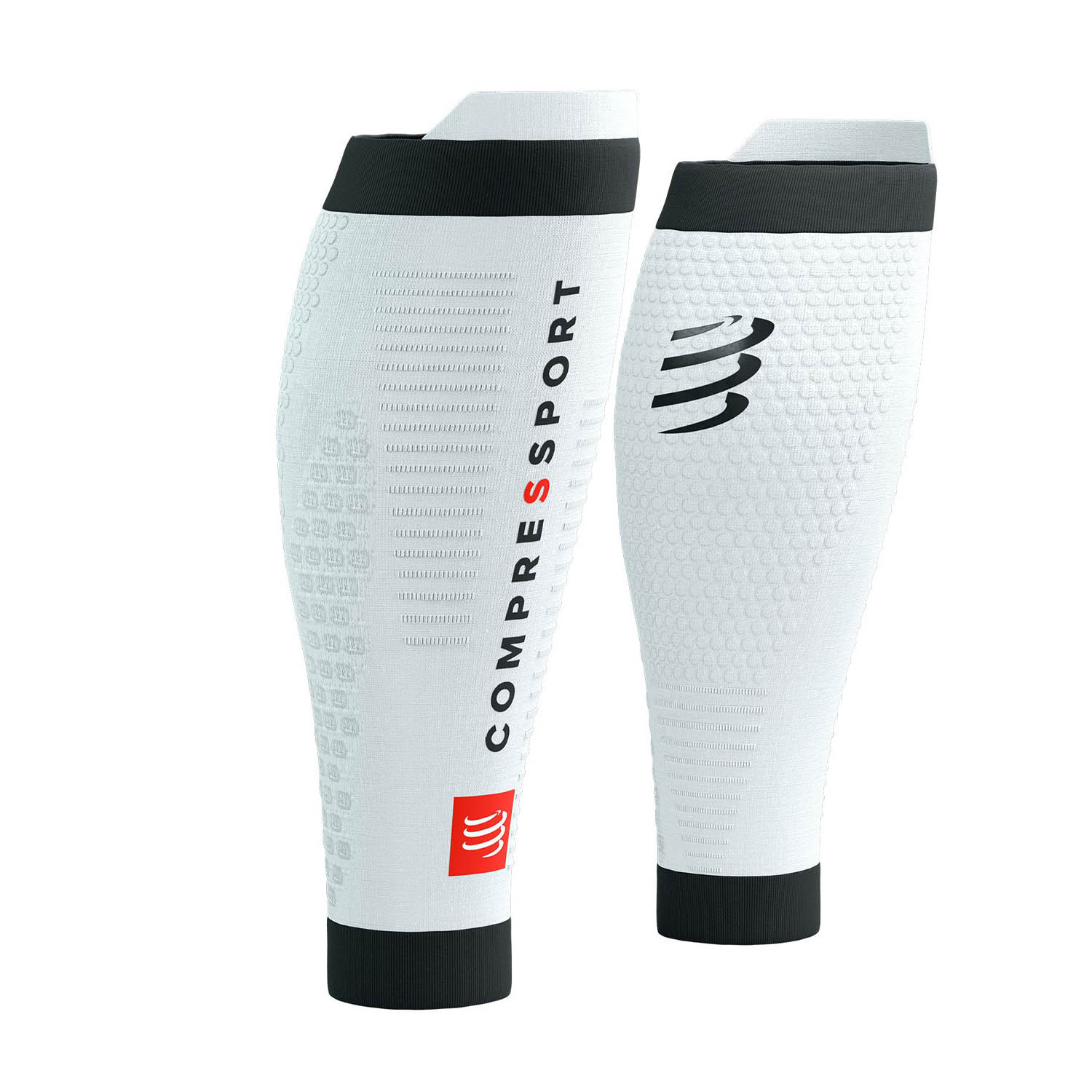 Compressport R2 3.0 Pantorrilleras de Compresión White/Black
