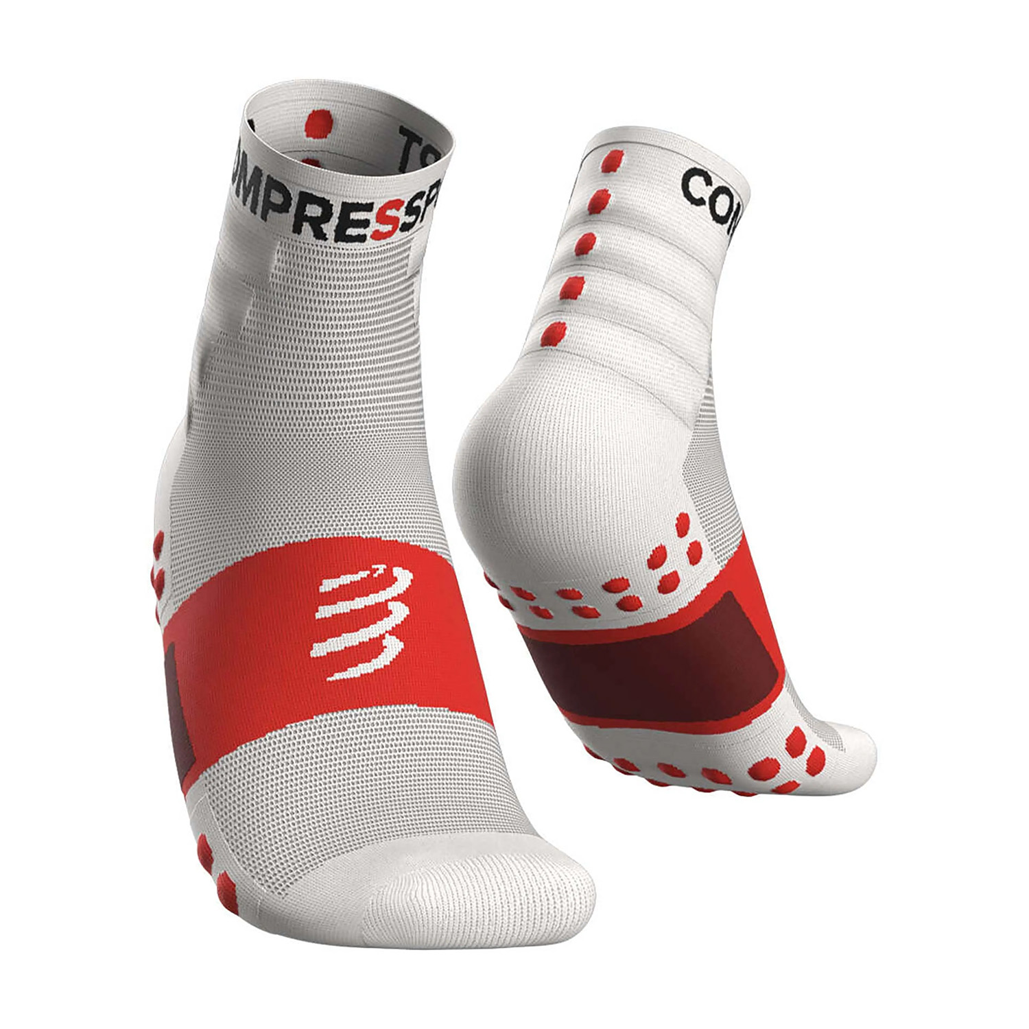 Compressport 3D Dots Logo x 2 Calcetines White