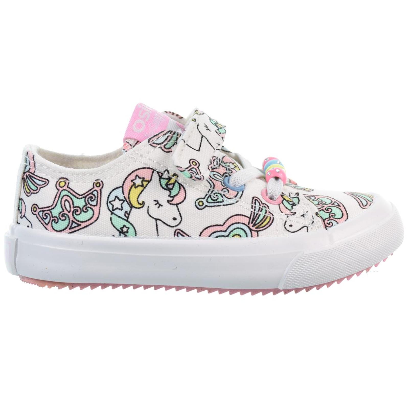 Conguitos 154025 Zapatilla Lona con Unicornios Cordones Velcro Niña