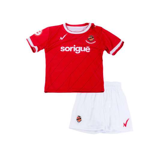 Conjunto Gimnàstic Club Gimnàstic de Tarragona Primera Equipación 2023-2024 Bebé Red-White