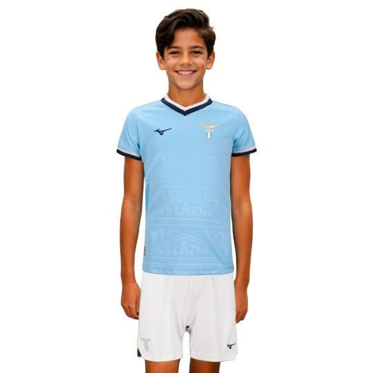 Conjunto Mizuno Lazio Primera Equipación 2024-2025 Niño Airy Blue-White