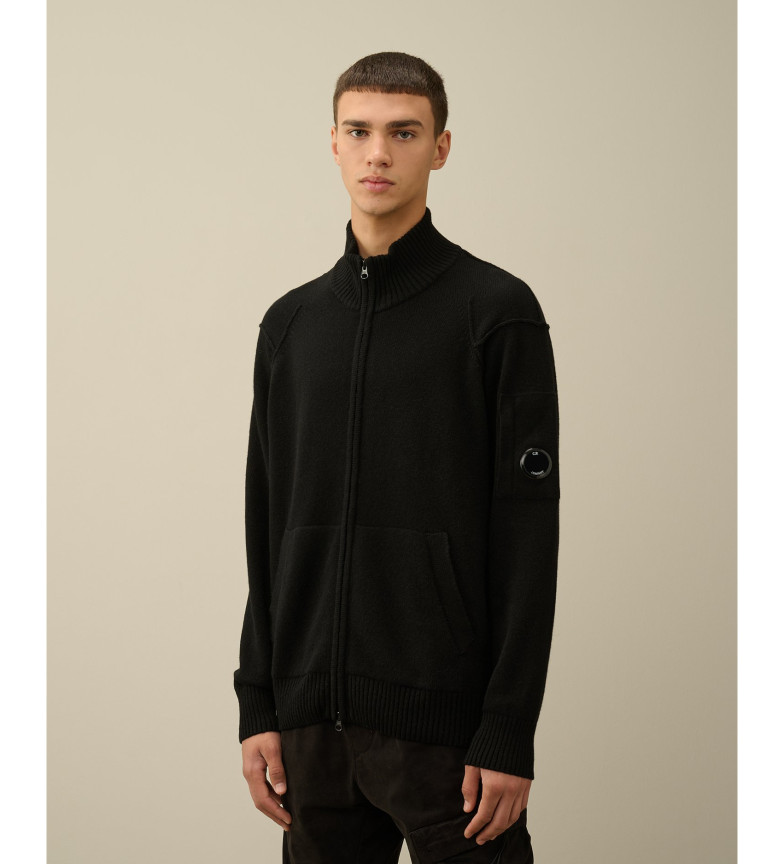 C.P. Company Cárdigan Lambswool negro