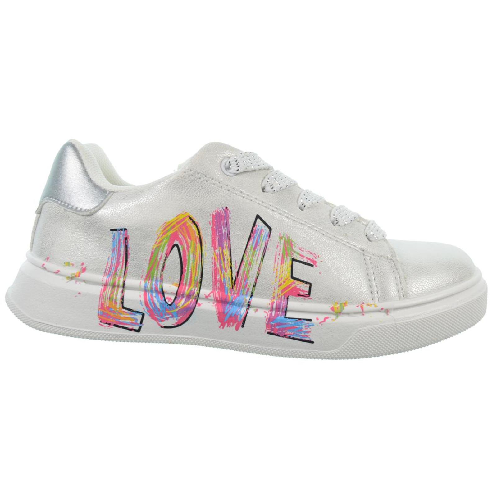 Crecendo 2615 Sneaker Metalizado Acolchado Niña