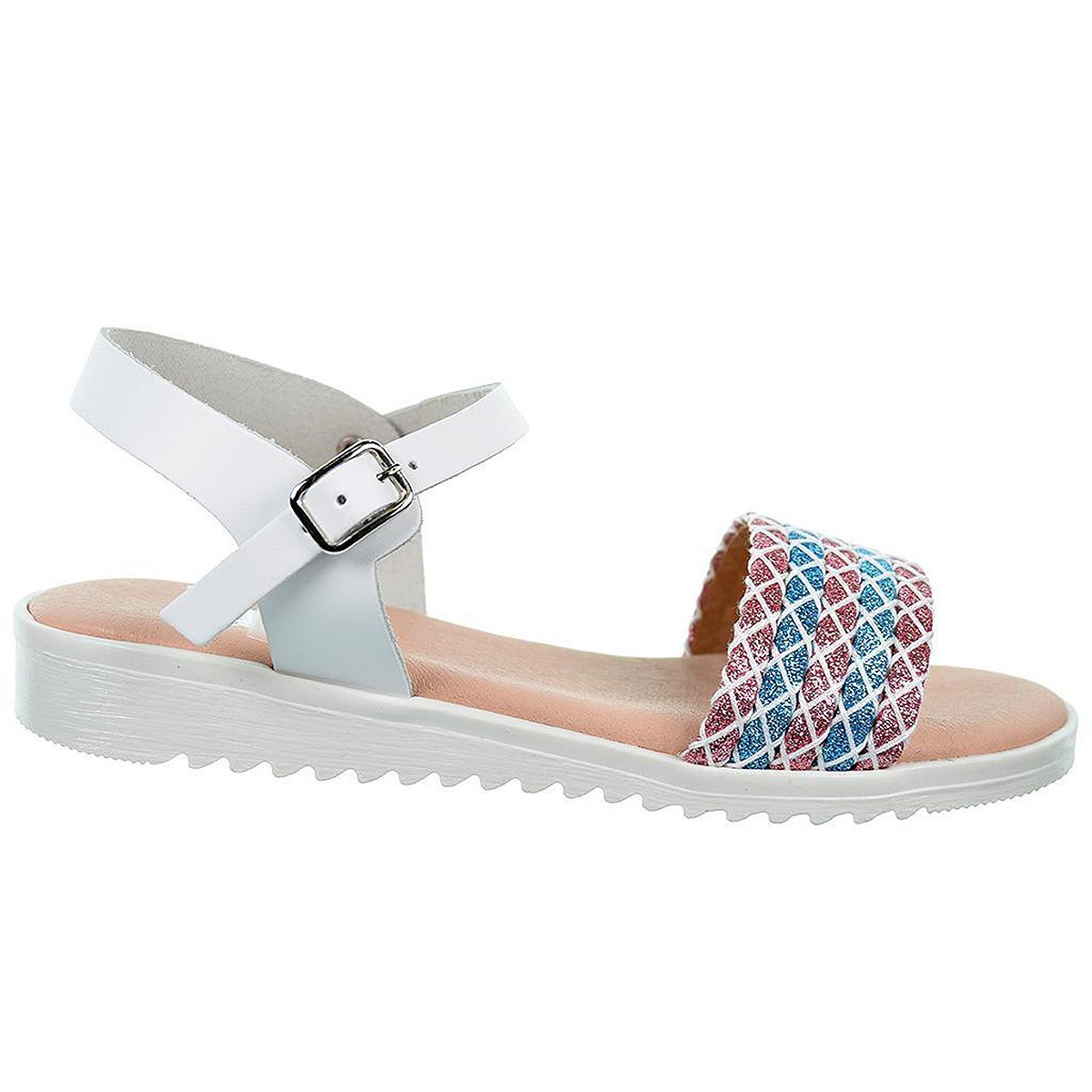 2359 Crecendo Sandalia en Piel Fantasia Hebilla Niña Verano