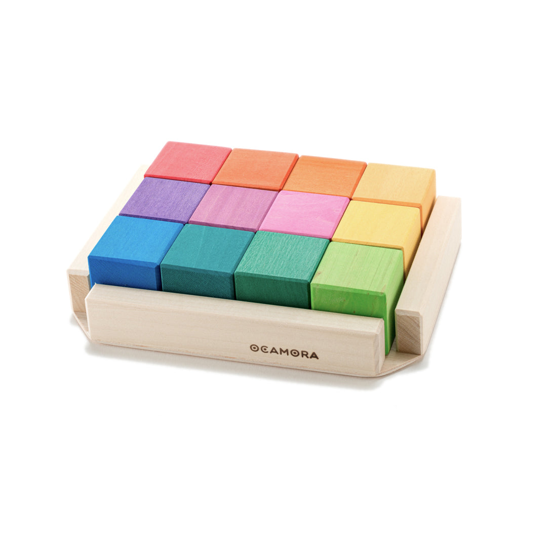 Cubos de madera color Ocamora