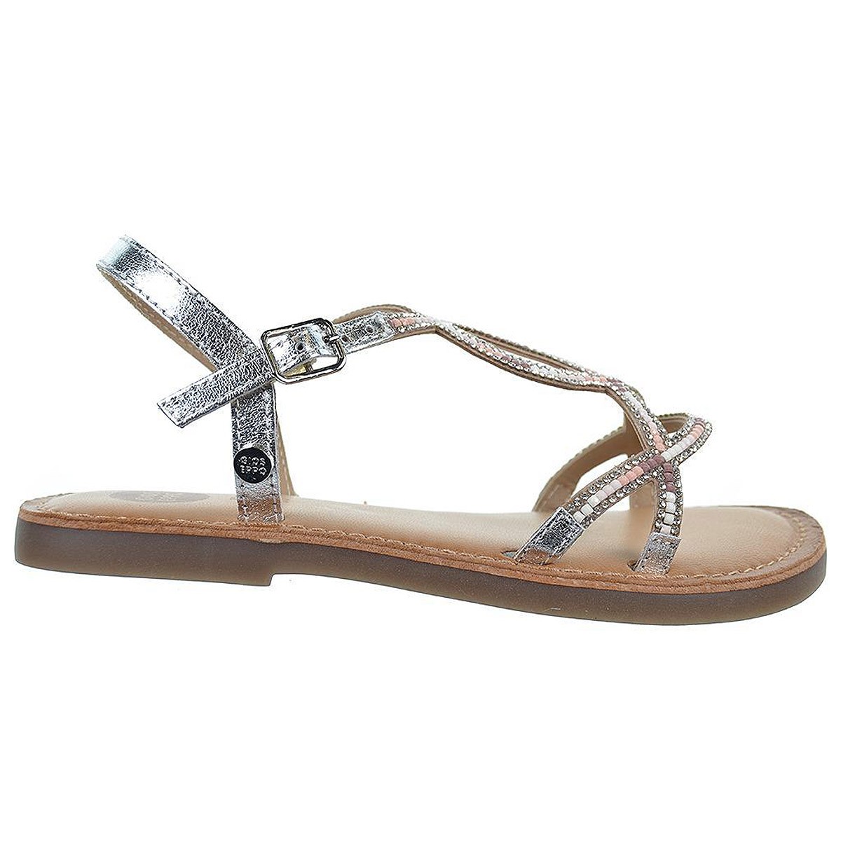 65826 Deland Gioseppo Sandalia Piel Metalizada Eventos Niña