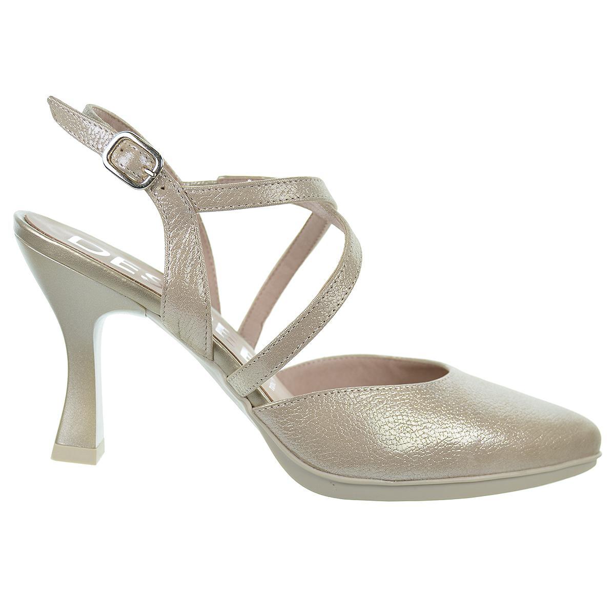 Desiree Sami5 Zapato Piel Destalonado Tacón Alto Mujer