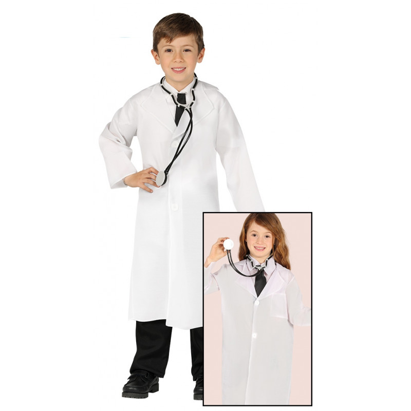 Disfraz de Doctor Infantil. Bata de médico para niño y niña-2L3-81472