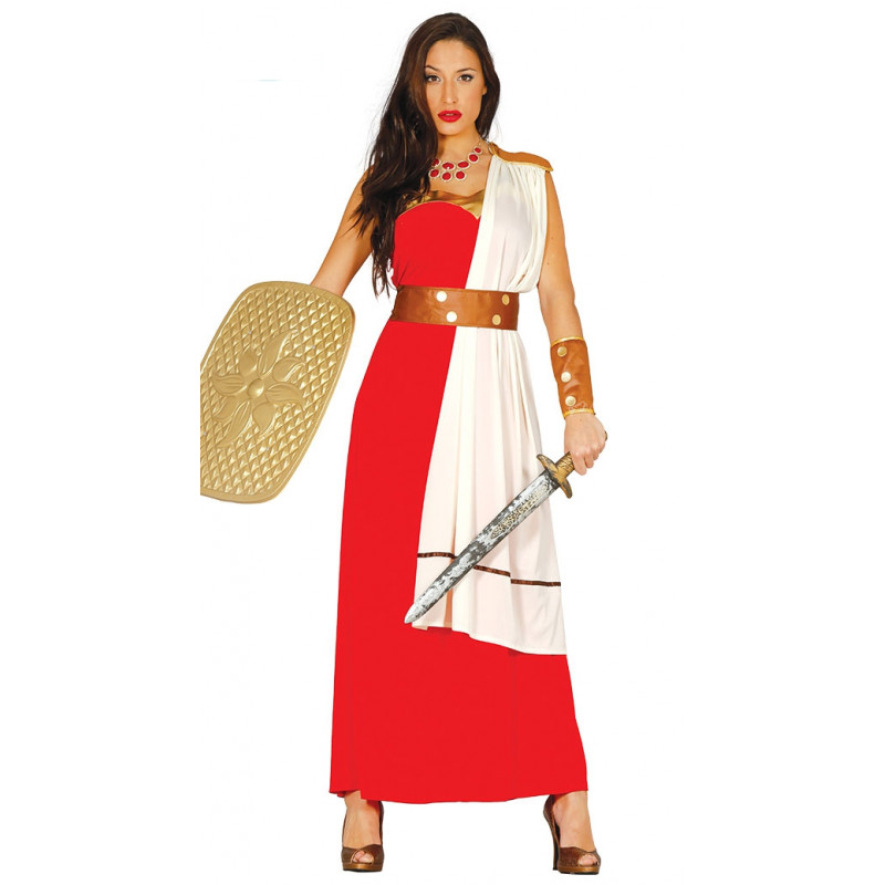Disfraz de espartana adulta, disfraz de luchadora romana-2019-2J8-84977