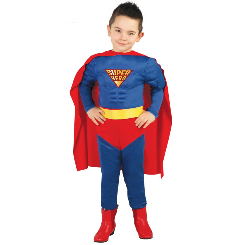 Disfraz de Muscle Hero Infantil. Disfraz de Superman para niño-2L1-82671