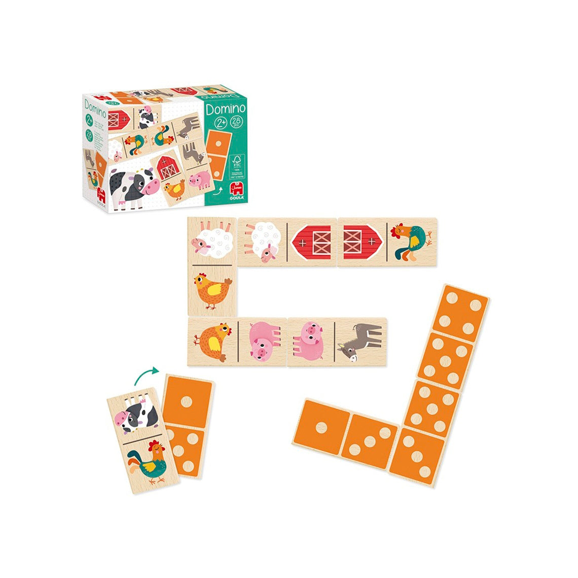 Dominó de madera Farm - Goula