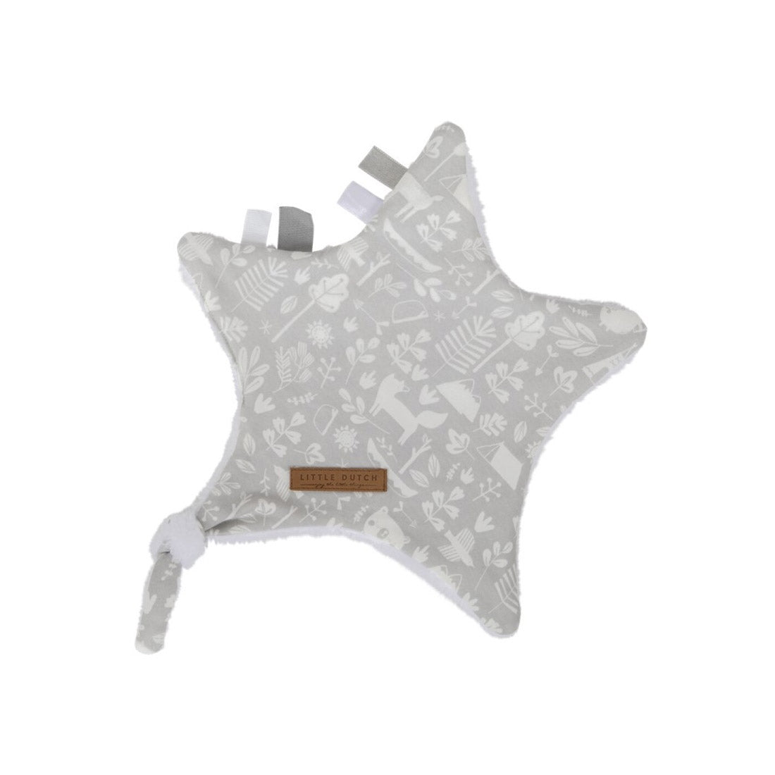 Doudou Little Dutch estrella adventure gris
