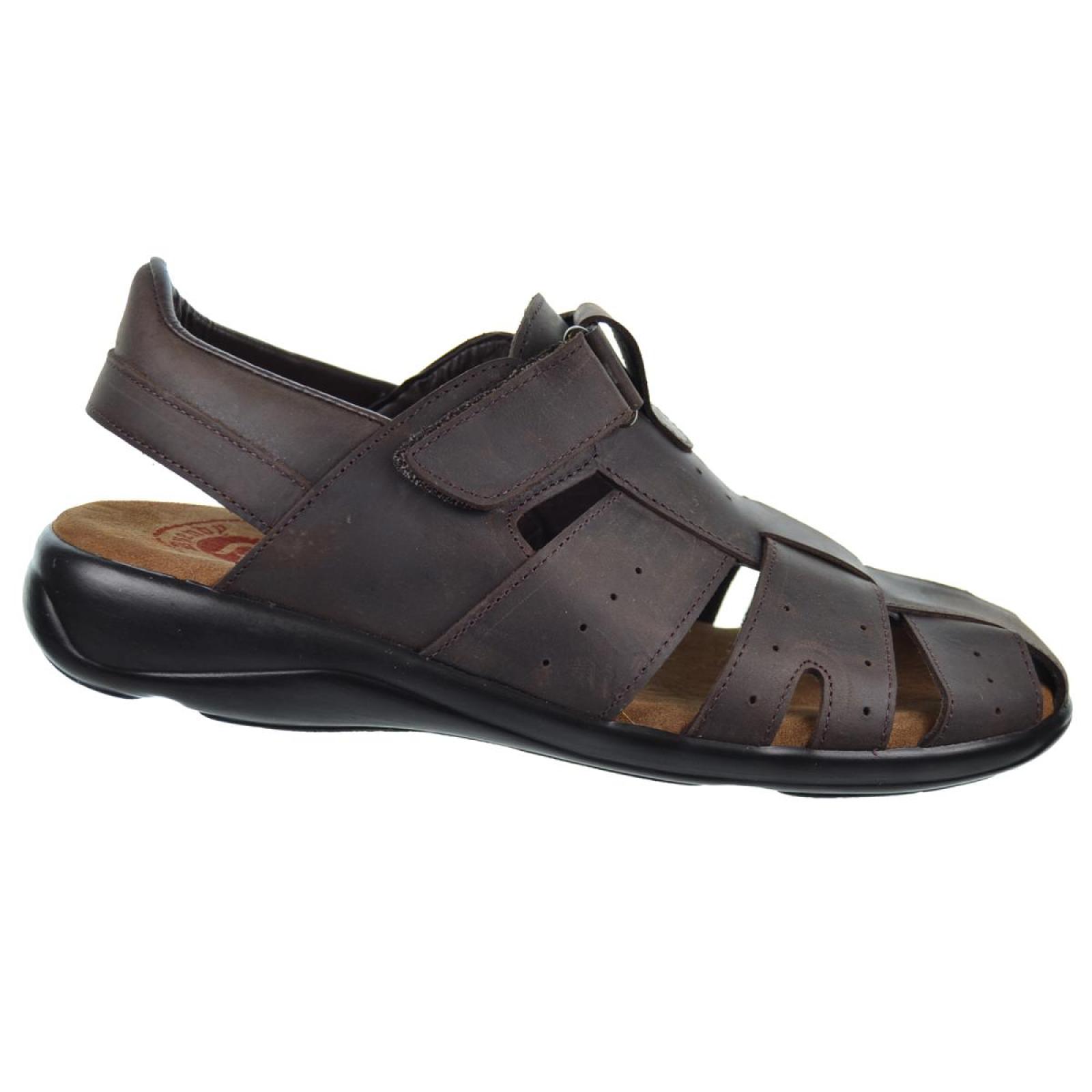 Duendy 23 Sandalia Piel Velcro Pies Delicados Hombre