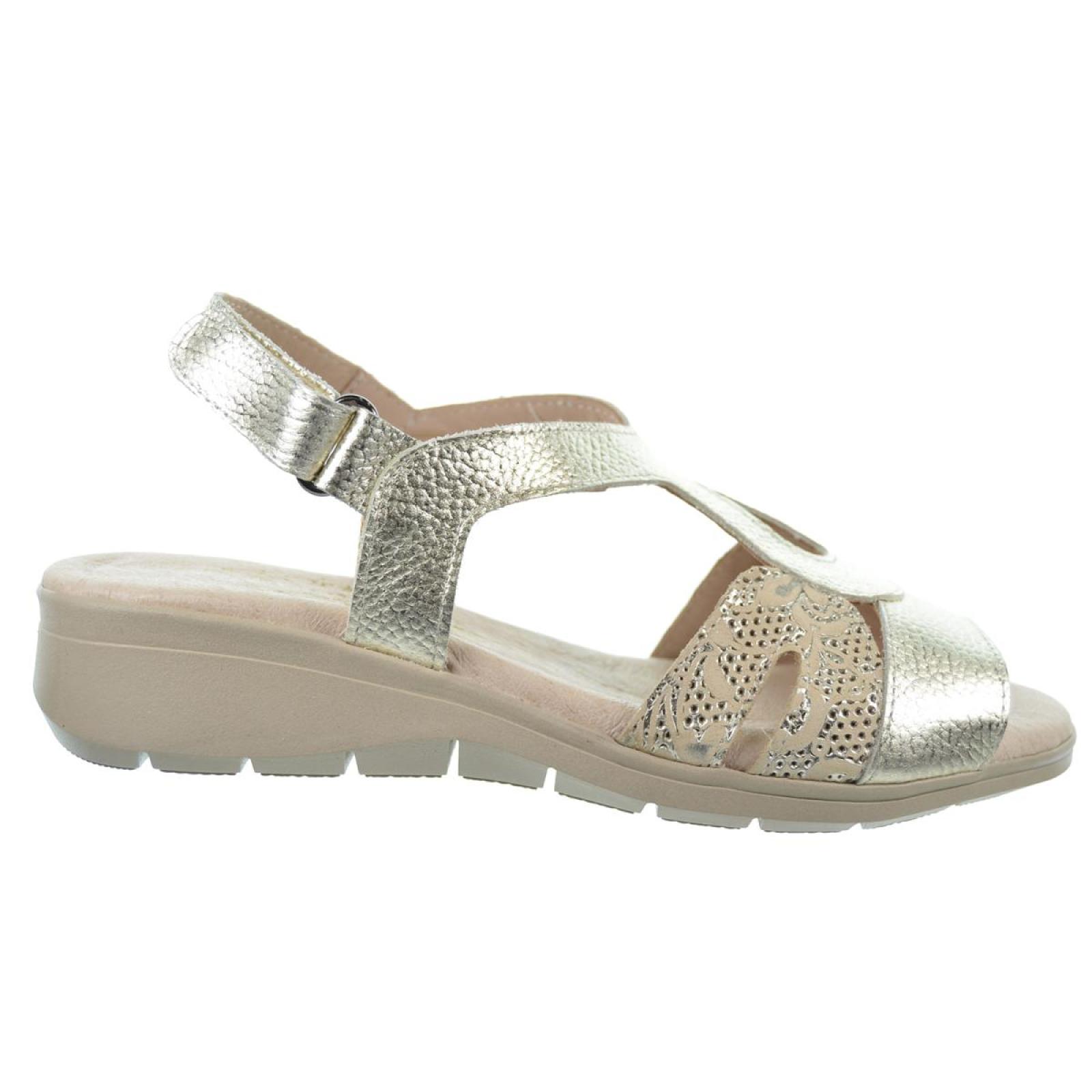 Duendy 3773 Sandalia Confort Piel Pies Delicados Mujer