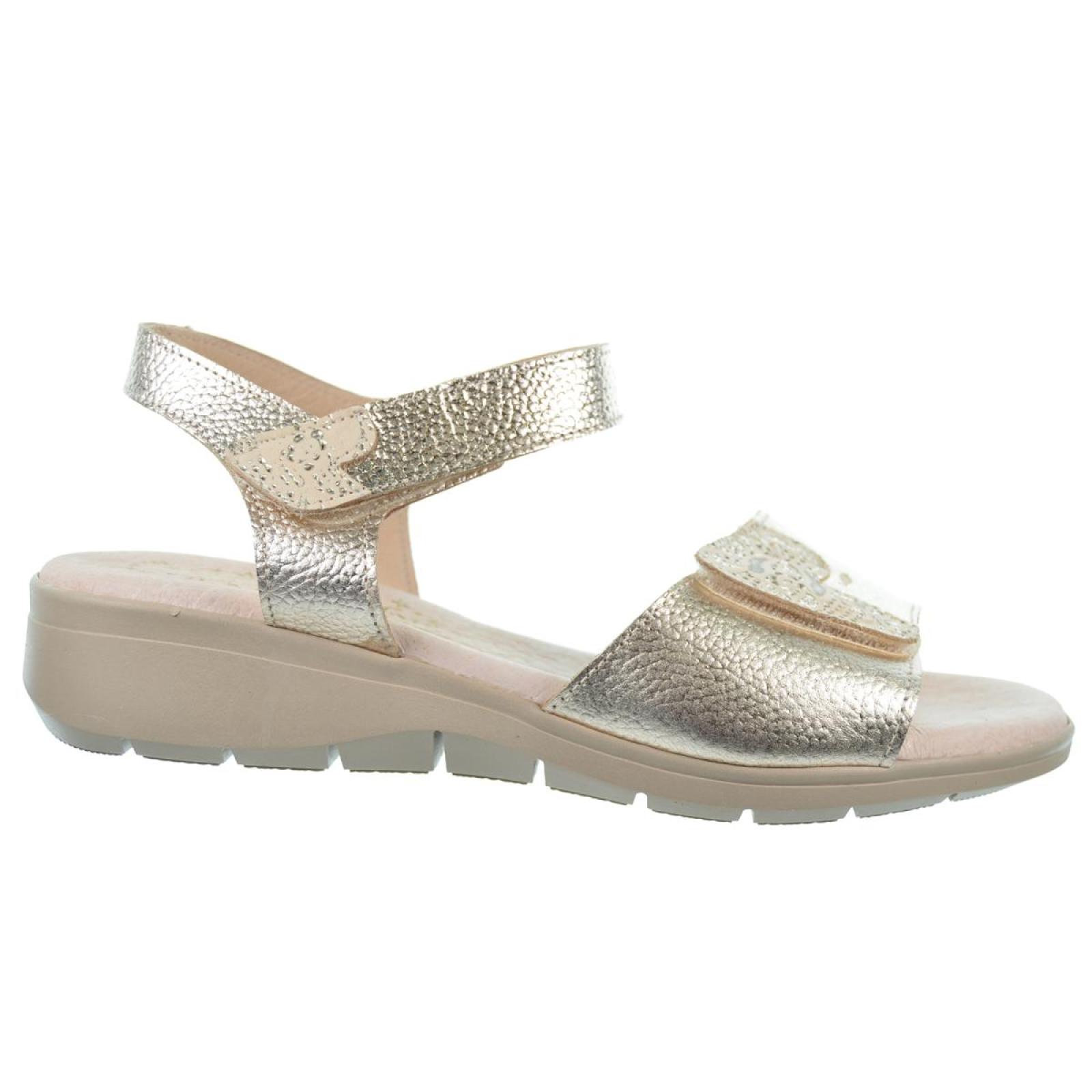 Duendy 3781 Sandalia Confort Piel Velcro Mujer Pies Delicado