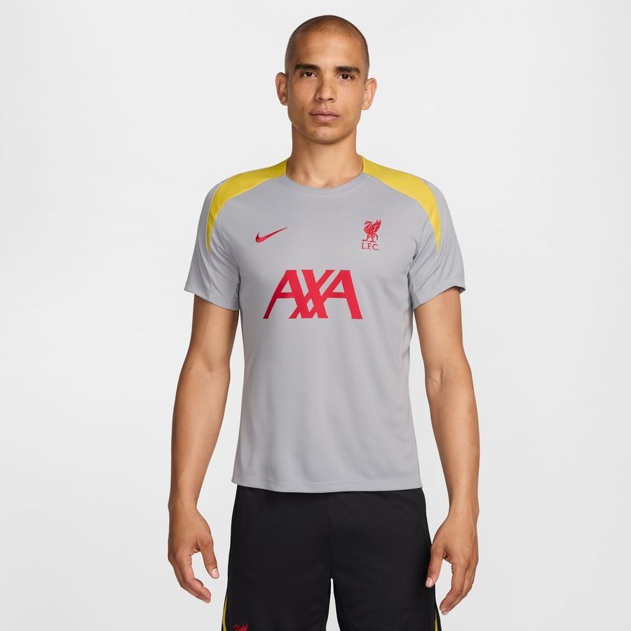 Liverpool Camiseta de entrenamiento Dri-FIT Strike 3ª - Gris ahumado/Amarillo cromado/Global Red