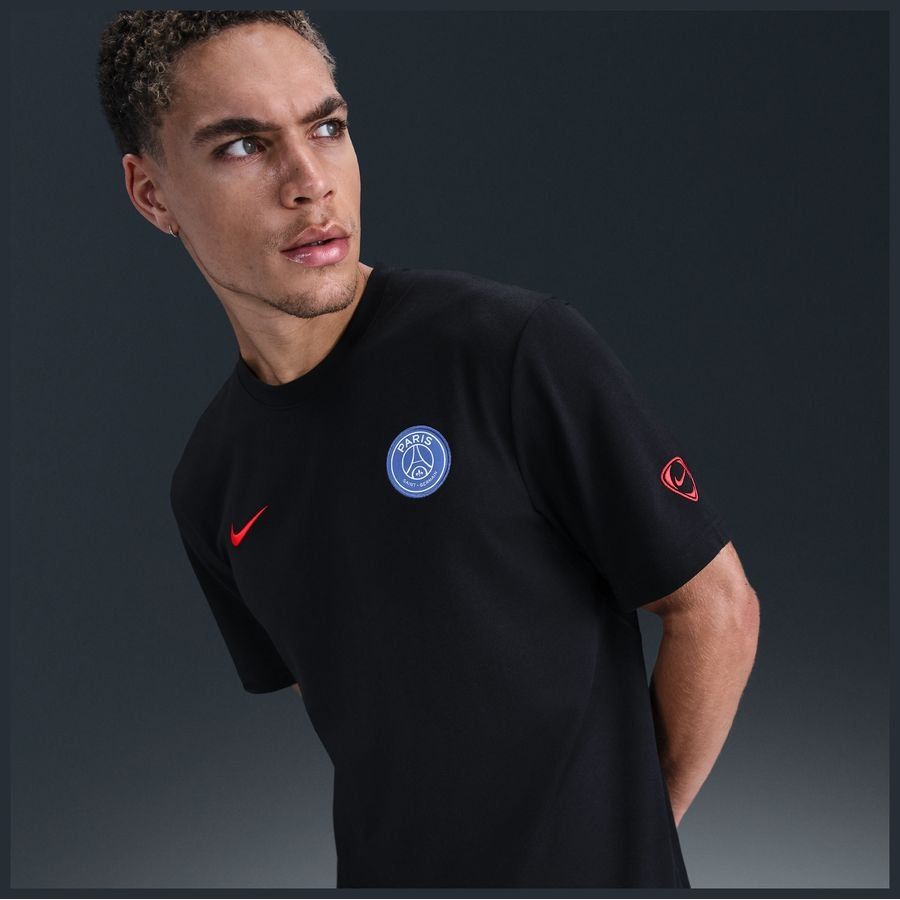 Paris Saint Germain Camiseta Dri-FIT Primary Statement 3ª - Negro/Global Red